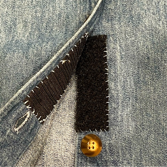 Eddie Bauer Denim Shirt Dress Women’s Sz M 
Vintage Classic Sophisticated - Picture 8 of 12